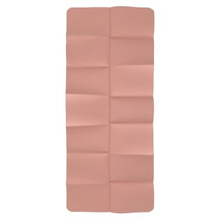 Mata fitness gimnastyczna do ćwiczeń jogi pilatesu fitness joga składana 183x61x0,4 cm różowy