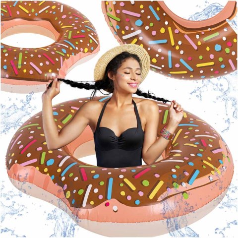 Kółko do pływania koło dmuchane BESTWAY 36188 donut brązowe 107cm
