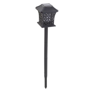 Lampa solarna ogrodowa ażurowa latarenka wisząca wbijana lampion 12 LED