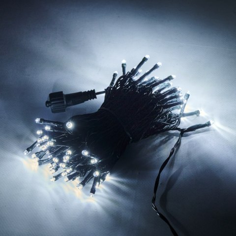Lampki LED łańcuch świetlny świąteczne choinkowe 10m 100LED zimny biały 8 trybów świecenia Lampki LED łańcuch świetlny świąteczne choinkowe 10m 100LED zimny biały 8 trybów świecenia
