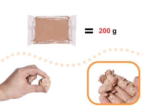 Glina zapas do koła garncarskiego 1200g Glina zapas do koła garncarskiego 1200g