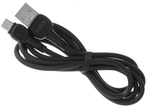 L-BRNO Kabel USB - micro USB ładowarka szybkie ładowanie Quick Charge czarny 2A 100 cm L-BRNO Kabel USB - micro USB ładowarka szybkie ładowanie Quick Charge czarny 2A 100 cm
