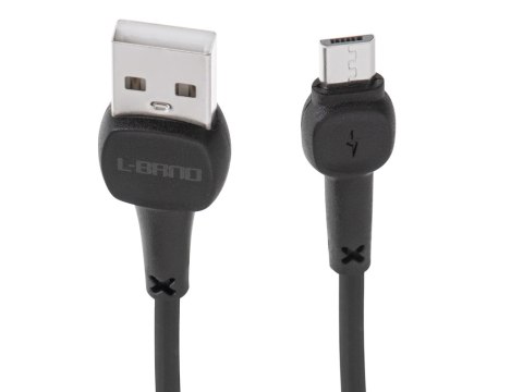 L-BRNO Kabel USB - micro USB ładowarka szybkie ładowanie Quick Charge czarny 2A 100 cm L-BRNO Kabel USB - micro USB ładowarka szybkie ładowanie Quick Charge czarny 2A 100 cm