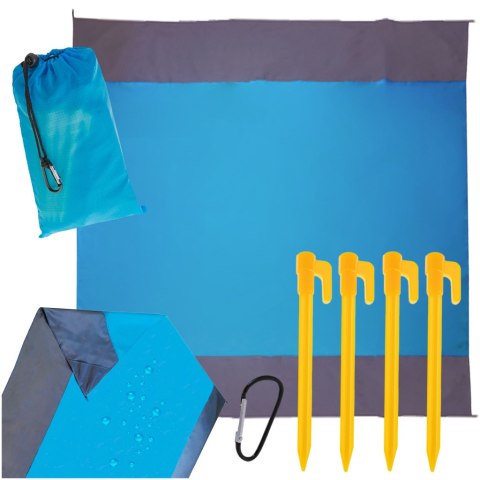 Mata plażowa koc biwakowy wodoodporny 210X200 Mata plażowa koc biwakowy wodoodporny 210X200