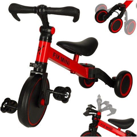 Rowerek biegowy Trike Fix Mini rower wielofunkcyjny 3w1 czerwony Rowerek biegowy Trike Fix Mini rower wielofunkcyjny 3w1 czerwony