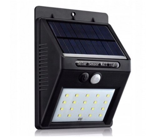 Lampa solarna z czujnikiem ruchu halogen 20LED Lampa solarna z czujnikiem ruchu halogen 20LED
