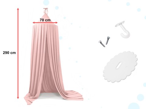 Baldachim kurtyna namiot tipi wiszący różowy Baldachim kurtyna namiot tipi wiszący różowy