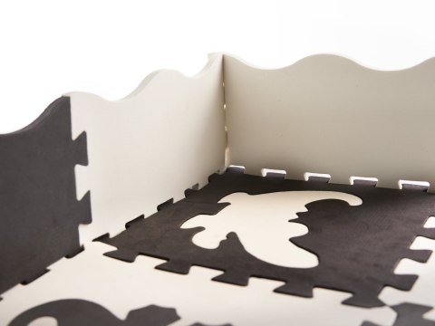 Mata edukacyjna piankowa puzzle 114 x 114 x 1 cm czarna 25 elementów