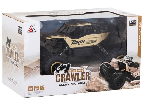 Samochód zdalnie sterowany na pilota RC Rock Crawler 1:12 4WD METAL złoty Samochód zdalnie sterowany na pilota RC Rock Crawler 1:12 4WD METAL złoty