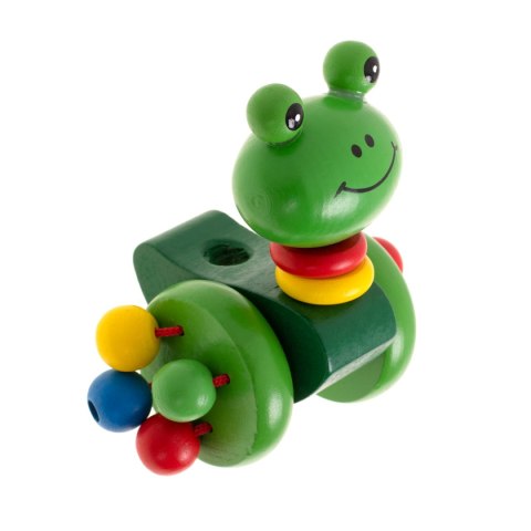 Pchacz na kiju żabka spacerowa drewniana Pchacz na kiju żabka spacerowa drewniana