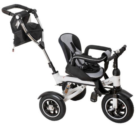 Rowerek trójkołowy Trike Fix V3 rower spacerówka 3w1 obracany 360 wolne koło czarny