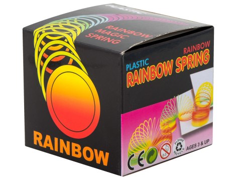 Sprężynka magiczna tęczowa rozciągana okrągła Sprężynka magiczna tęczowa rozciągana okrągła