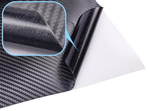 Folia rolka carbon 3D czarna 1,52x30m Folia rolka carbon 3D czarna 1,52x30m