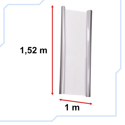 Folia rolka carbon 5D srebrna 1,52x18m Folia rolka carbon 5D srebrna 1,52x18m