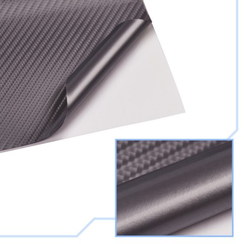 Folia rolka carbon 5D srebrna 1,52x18m Folia rolka carbon 5D srebrna 1,52x18m