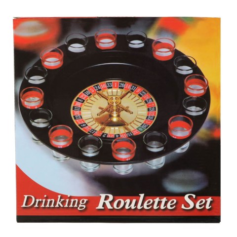 Imprezowa ruletka alkoholowa gra zestaw + kieliszki 16 szt.