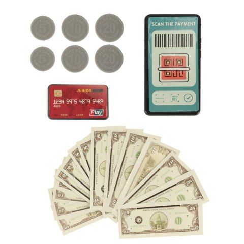 Kasa fiskalna dla dzieci supermarket sklep skaner kalkulator koszyk z akcesoriami 36 el. Kasa fiskalna dla dzieci supermarket sklep skaner kalkulator koszyk z akcesoriami 36 el.