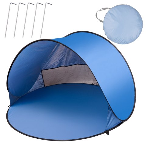 Namiot plażowy duży samorozkładający się automatyczny na plażę parawan ogrodowy XL 146x146cm + pokrowiec Namiot plażowy duży samorozkładający się automatyczny na plażę parawan ogrodowy XL 146x146cm + pokrowiec