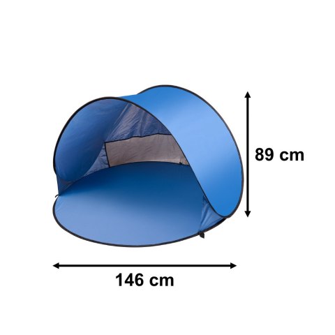 Namiot plażowy duży samorozkładający się automatyczny na plażę parawan ogrodowy XL 146x146cm + pokrowiec Namiot plażowy duży samorozkładający się automatyczny na plażę parawan ogrodowy XL 146x146cm + pokrowiec