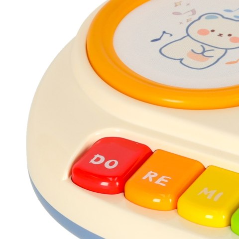 Pianinko organki interaktywne dla dzieci edukacyjne beżowe Pianinko organki interaktywne dla dzieci edukacyjne beżowe