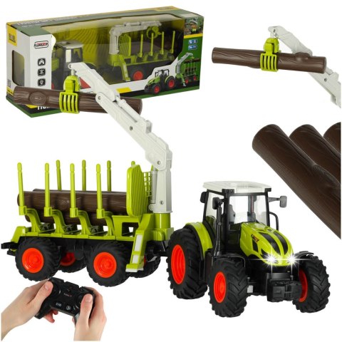 Traktor RC ciągnik rolniczy z podnośnikiem 2,4G 3,7V 500mAh Traktor RC ciągnik rolniczy z podnośnikiem 2,4G 3,7V 500mAh