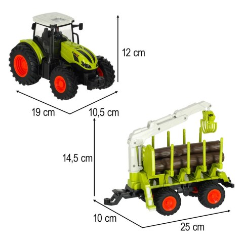 Traktor RC ciągnik rolniczy z podnośnikiem 2,4G 3,7V 500mAh Traktor RC ciągnik rolniczy z podnośnikiem 2,4G 3,7V 500mAh
