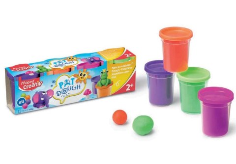 Masa plastyczna ciastolina Creativ 4x114g 4 kolory neonowe Maped Masa plastyczna ciastolina Creativ 4x114g 4 kolory neonowe Maped