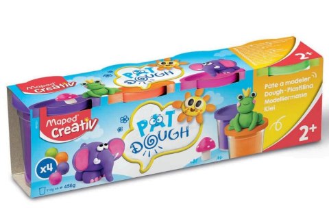 Masa plastyczna ciastolina Creativ 4x114g 4 kolory neonowe Maped Masa plastyczna ciastolina Creativ 4x114g 4 kolory neonowe Maped