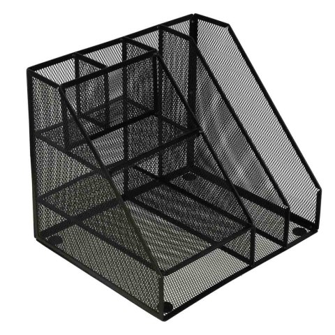Organizer przybornik na biurko biurkowy duży A4 metalowy 7 komór Organizer przybornik na biurko biurkowy duży A4 metalowy 7 komór