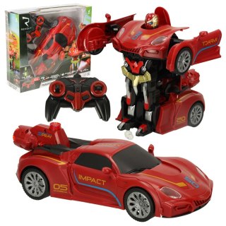 Transformer Revolt TRANSFORMING ROBOT RACER czerwo