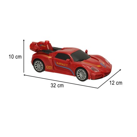 Transformer Revolt TRANSFORMING ROBOT RACER czerwo