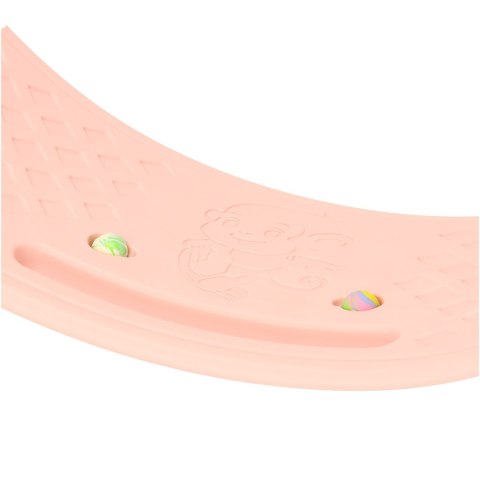 Deska do balansowania bujak dla dzieci 67x29 cm antypoślizgowa różowa Deska do balansowania bujak dla dzieci 67x29 cm antypoślizgowa różowa