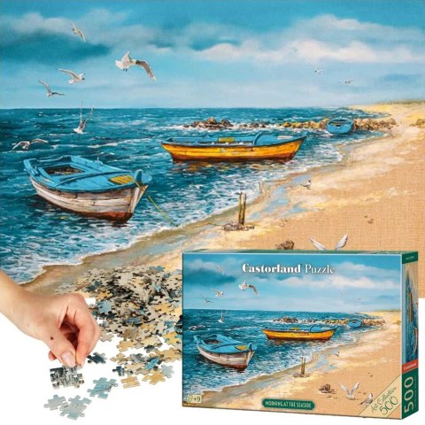 Puzzle układanka 500 elementów Poranek nad morzem 47 x 33 cm CASTORLAND Puzzle układanka 500 elementów Poranek nad morzem 47 x 33 cm CASTORLAND