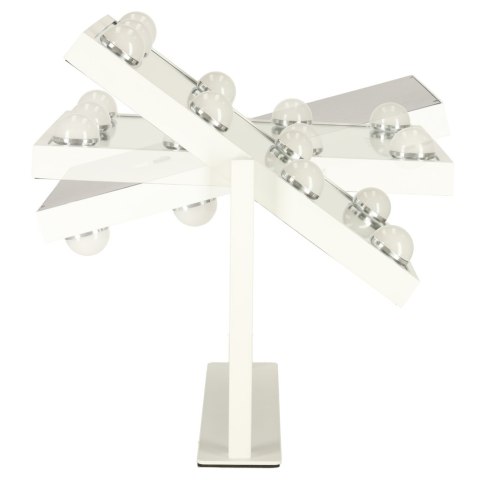 Lusterko do makijażu kosmetyczne podświetlane 9 LED Hollywood z 9 żarówkami USB 25 x 30 cm
