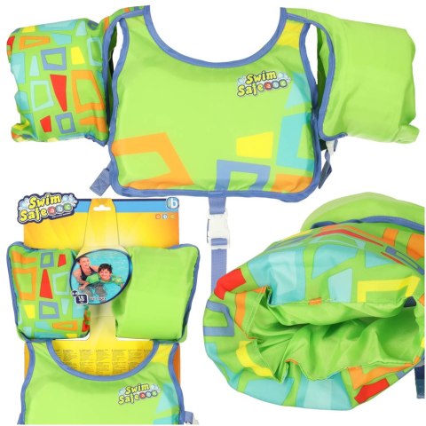 Kamizelka dmuchana BESTWAY 32174 kapok z rękawkami 3-6lat 19-30kg zielona