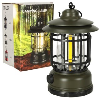 Lampa ogrodowa kempingowa na biwak z uchwytem piknik akumulatorowa USB