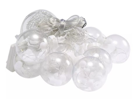Lampki LED kurtyna kule świąteczne choinkowe 3m 108LED multikolor Lampki LED kurtyna kule świąteczne choinkowe 3m 108LED multikolor