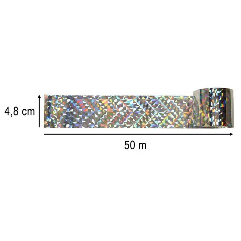 Odstraszacz ptaków taśma odblaskowa odstraszająca ptaki 5cm x 50m 5 sztuk