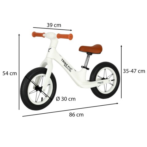 Rowerek biegowy Trike Fix Balance PRO biały lekki 3kg Rowerek biegowy Trike Fix Balance PRO biały lekki 3kg