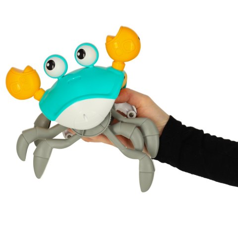 Krab pełzający interaktywny z dźwiękiem zielony
