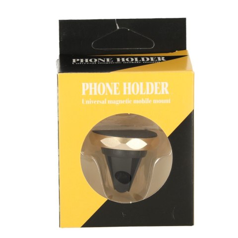 Uchwyt magnetyczny do telefonu holder samochodowy na kratkę wywiew złoty Uchwyt magnetyczny do telefonu holder samochodowy na kratkę wywiew złoty