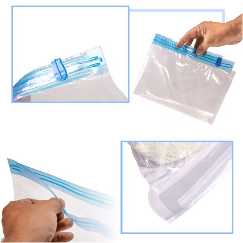 Worki próżniowe rolowane na ubrania 9 sztuk 3 rozmiary 35x50cm, 40x50cm, 50x70cm Worki próżniowe rolowane na ubrania 9 sztuk 3 rozmiary 35x50cm, 40x50cm, 50x70cm