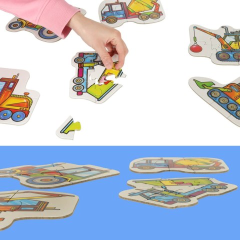 ALEXANDER Puzzle dla maluszków - maszyny budowlane 2+ ALEXANDER Puzzle dla maluszków - maszyny budowlane 2+