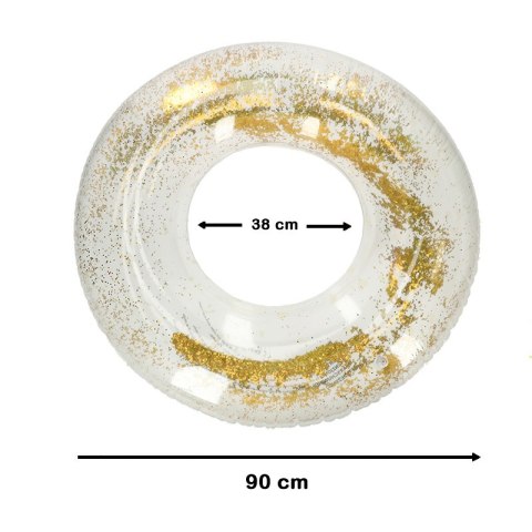 Kółko do pływania koło dmuchane brokat XXL 90cm max 60kg Kółko do pływania koło dmuchane brokat XXL 90cm max 60kg